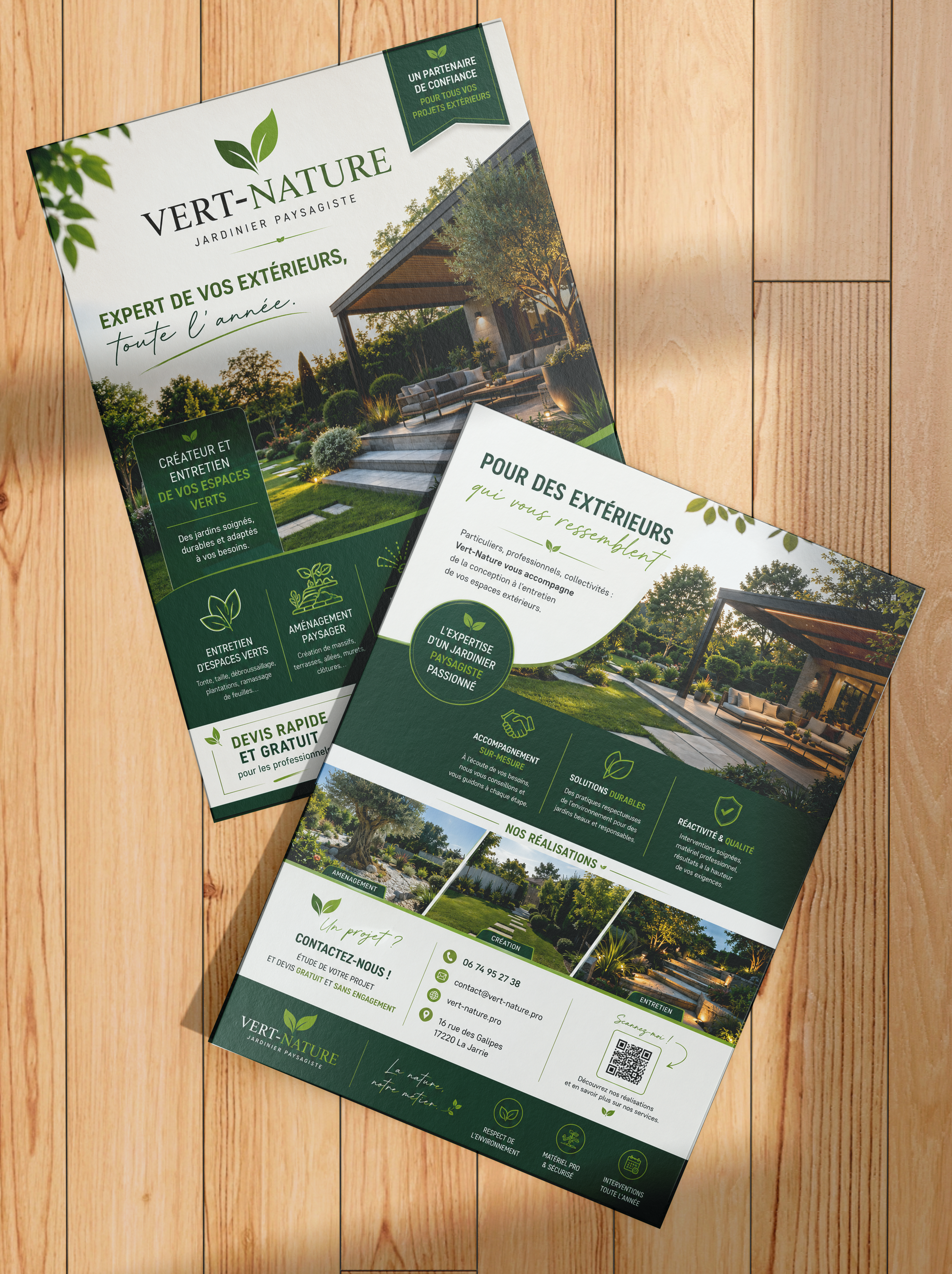 Vert-Nature — flyer publicitaire