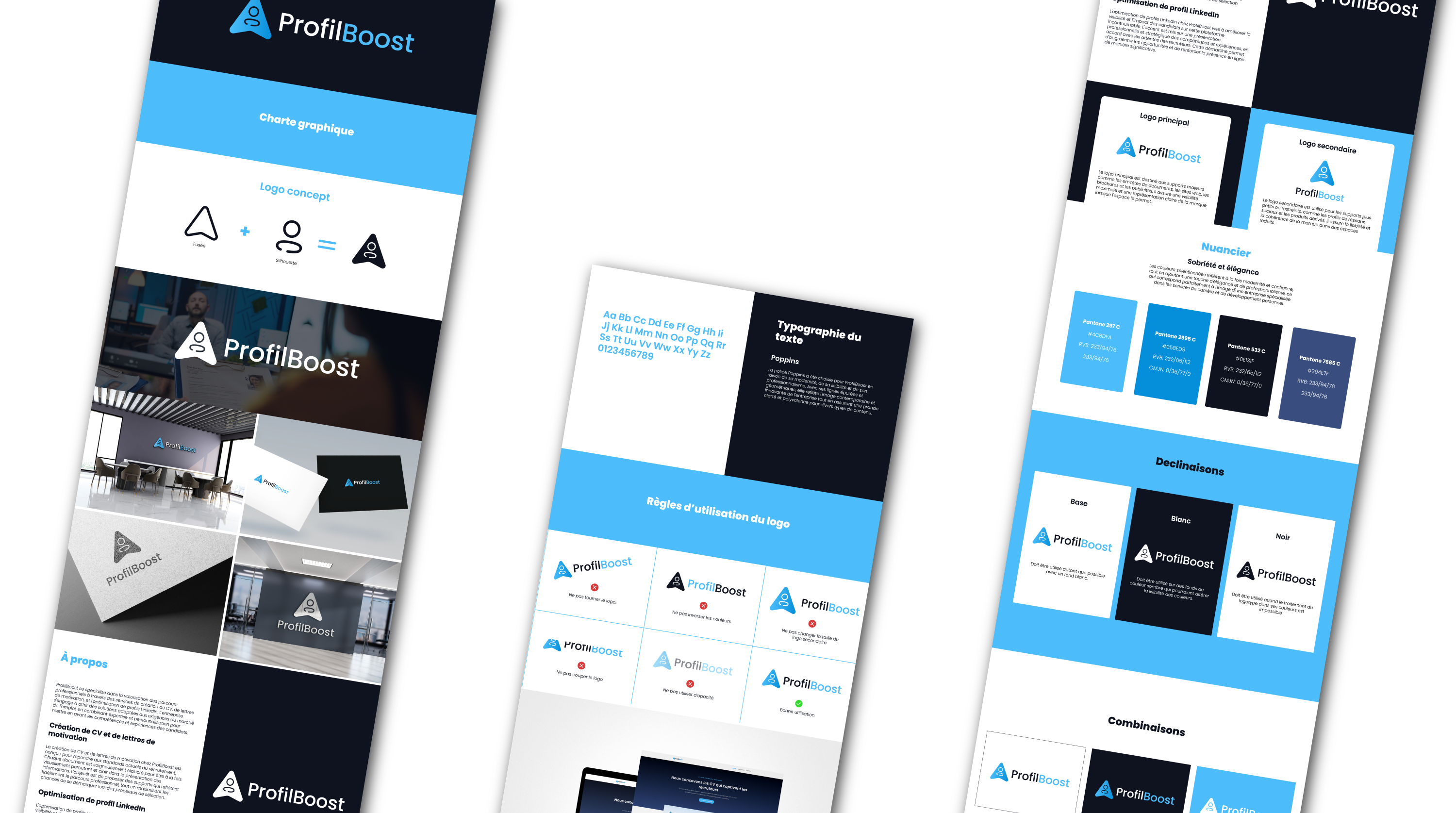 Mockup charte graphique ProfilBoost