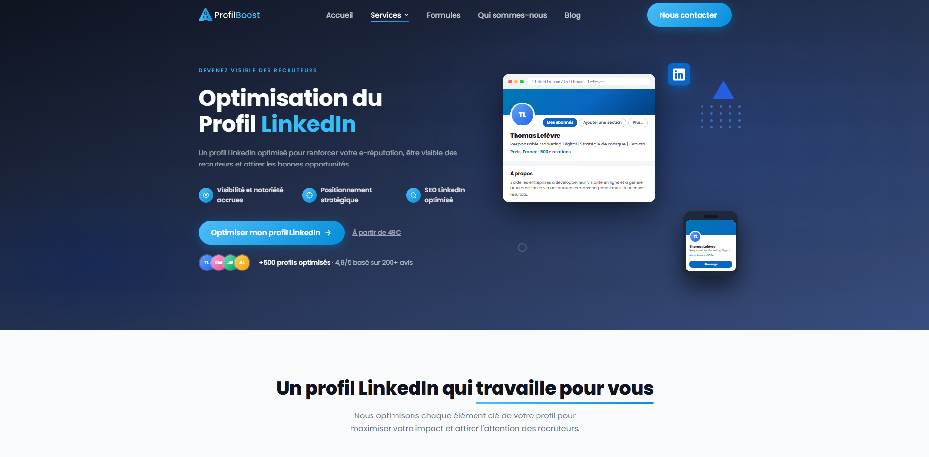 Optimisation LinkedIn ProfilBoost