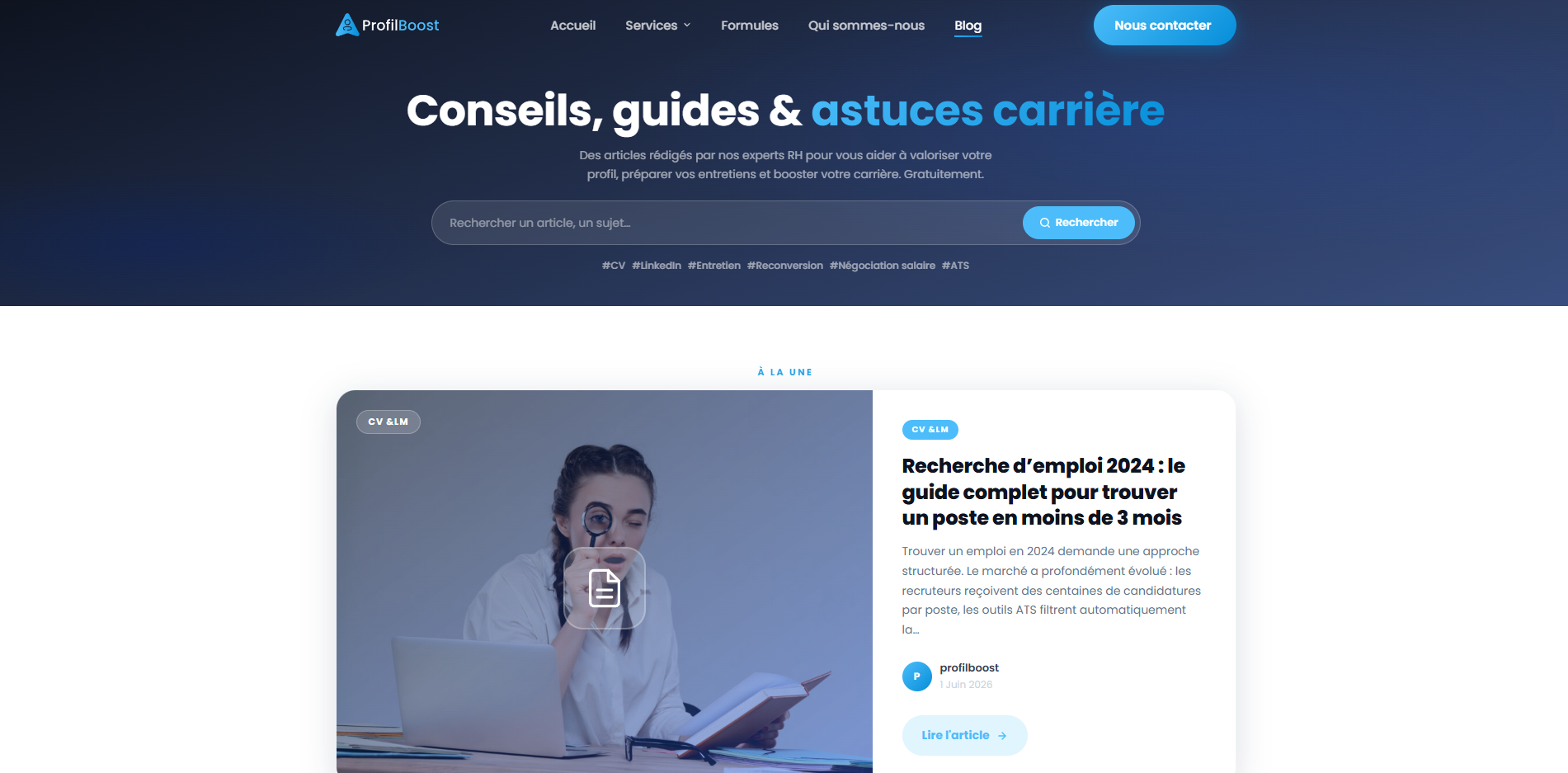 Ressources ProfilBoost